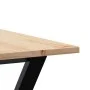 Mesa de comedor marco Y madera maciza pino y hierro 140x80x75cm de , Mesas de cocina y de comedor - Ref: Foro24-3282720, Prec...