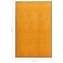 Felpudo lavable naranja 120x180 cm de vidaXL, Felpudos - Ref: Foro24-323456, Precio: 100,48 €, Descuento: %
