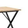 Esstisch mit massivem Kiefernholzrahmen und Eisenbeinen 90x90x75,5 cm. von , Küchen- und Esstische - Ref: Foro24-3282762, Pre...