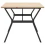 Dining table with solid pine wood and iron frame, 180x90x75.5 cm by , Kitchen and dining tables - Ref: Foro24-3282788, Price:...