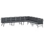 Gartenbankkissen 4-teilig, Stahl mit schwarzer Pulverbeschichtung. von , Gartenbänke - Ref: Foro24-3283713, Preis: 479,06 €, ...