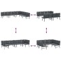 Gartenbankkissen 4-teilig, Stahl mit schwarzer Pulverbeschichtung. von , Gartenbänke - Ref: Foro24-3283713, Preis: 479,06 €, ...