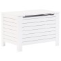 Storage box with lid FROG solid white wood 80x49x54 cm by , Storage trunks - Ref: Foro24-4002322, Price: 96,23 €, Discount: %