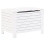 Storage box with lid FROG solid white wood 80x49x54 cm by , Storage trunks - Ref: Foro24-4002322, Price: 94,77 €, Discount: %