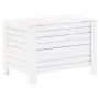 Storage box with lid FROG solid white wood 80x49x54 cm by , Storage trunks - Ref: Foro24-4002322, Price: 94,77 €, Discount: %