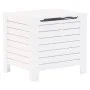 Storage box with lid FROG solid white wood 60x49x54 cm by , Storage trunks - Ref: Foro24-4002320, Price: 80,21 €, Discount: %