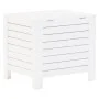Storage box with lid FROG solid white wood 60x49x54 cm by , Storage trunks - Ref: Foro24-4002320, Price: 80,21 €, Discount: %