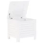 Storage box with lid FROG solid white wood 60x49x54 cm by , Storage trunks - Ref: Foro24-4002320, Price: 80,21 €, Discount: %