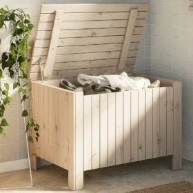 Storage box with lid FROG solid pine wood 80x49x54 cm by , Storage trunks - Ref: Foro24-4002329, Price: 91,00 €, Discount: %