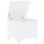 Storage box with lid FROG solid white wood 60x49x54 cm by , Storage trunks - Ref: Foro24-4002336, Price: 84,03 €, Discount: %