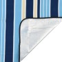 Manta de picnic plegable terciopelo rayas azul blanco 200x150cm de , Camping y senderismo - Ref: Foro24-4004206, Precio: 19,6...