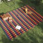 Folding picnic blanket with checkered velvet colors 200x150 cm by , Camping and hiking - Ref: Foro24-4004204, Price: 20,97 €,...