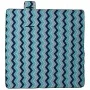 Faltbare Picknickdecke aus Samt mit blauen Wellenmuster 200x200 cm. von , Camping und Wandern - Ref: Foro24-4004210, Preis: 3...