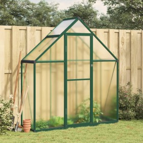 Invernadero con marco base aluminio verde 169x58x195 cm de , Invernaderos - Ref: Foro24-4005817, Precio: 353,54 €, Descuento: %