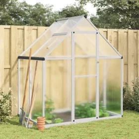 Gewächshaus mit silbernem Aluminiumrahmen 169x114x195 cm von , Gewächshäuser - Ref: Foro24-4005822, Preis: 313,64 €, Rabatt: %