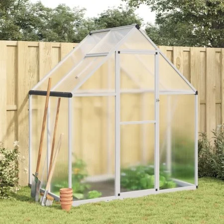 Greenhouse with silver aluminum base frame 169x114x195 cm by , Greenhouses - Ref: Foro24-4005822, Price: 313,77 €, Discount: %
