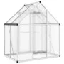 Greenhouse with silver aluminum base frame 169x114x195 cm by , Greenhouses - Ref: Foro24-4005822, Price: 313,77 €, Discount: %
