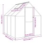 Gewächshaus mit grünem Aluminiumrahmen 169x169x195 cm von , Gewächshäuser - Ref: Foro24-4005829, Preis: 382,35 €, Rabatt: %