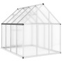 Greenhouse with silver aluminum base frame 224x169x195 cm by , Greenhouses - Ref: Foro24-4005834, Price: 414,74 €, Discount: %
