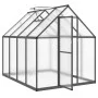 Gewächshaus mit anthrazitfarbenem Aluminiumrahmen, 224x169x195 cm. von , Gewächshäuser - Ref: Foro24-4005836, Preis: 472,73 €...