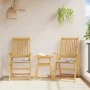Garten-Sitzkissen, quadratisch, 4 Stück, hellgrau, 45x45x2 cm. von , Kissen für Stühle und Sofas - Ref: Foro24-847727, Preis:...