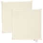 Gartensitzkissen, quadratisch, 2 Stück, creme, 45x45x2 cm. von , Kissen für Stühle und Sofas - Ref: Foro24-847725, Preis: 15,...