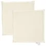 Square garden seat cushions 2 pcs cream 45x45x2 cm by , Cushions for chairs and sofas - Ref: Foro24-847725, Price: 15,13 €, D...