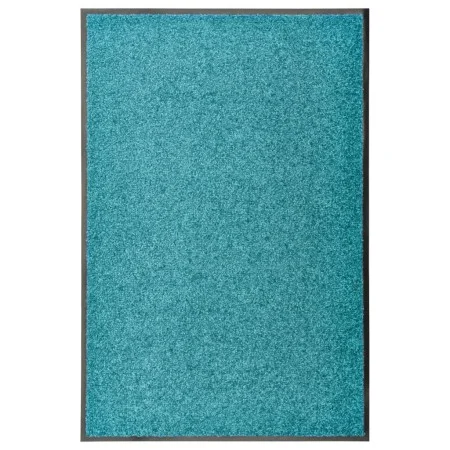 Felpudo lavable azul cian 60x90 cm de vidaXL, Felpudos - Ref: Foro24-323458, Precio: 35,76 €, Descuento: %