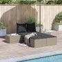 Doppel-Liegestuhl mit hellgrauen synthetischen Rattan-Kissen. von , Liegen - Ref: Foro24-368394, Preis: 291,80 €, Rabatt: %