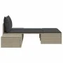 Doppel-Liegestuhl mit hellgrauen synthetischen Rattan-Kissen. von , Liegen - Ref: Foro24-368394, Preis: 291,80 €, Rabatt: %