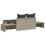 Doppel-Liegestuhl mit hellgrauen synthetischen Rattan-Kissen. von , Liegen - Ref: Foro24-368394, Preis: 291,80 €, Rabatt: %