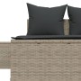 Doppel-Liegestuhl mit hellgrauen synthetischen Rattan-Kissen. von , Liegen - Ref: Foro24-368394, Preis: 297,16 €, Rabatt: %