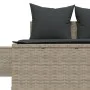 Doppel-Liegestuhl mit hellgrauen synthetischen Rattan-Kissen. von , Liegen - Ref: Foro24-368394, Preis: 291,80 €, Rabatt: %
