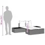 Doppel-Liegestuhl mit hellgrauen synthetischen Rattan-Kissen. von , Liegen - Ref: Foro24-368394, Preis: 291,80 €, Rabatt: %