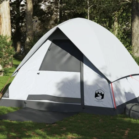 Igloo tent for 4 people, opaque waterproof fabric, white by , tents - Ref: Foro24-94702, Price: 130,72 €, Discount: %