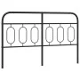 Cabecero de metal negro 137 cm de , Cabeceros y pies de cama - Ref: Foro24-377149, Precio: 45,86 €, Descuento: %
