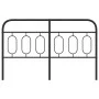 Cabecero de metal negro 137 cm de , Cabeceros y pies de cama - Ref: Foro24-377149, Precio: 45,86 €, Descuento: %