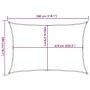 Rectangular light gray HDPE sail shade 160 g/m² 2x3 m by , Umbrellas - Ref: Foro24-4001974, Price: 23,04 €, Discount: %