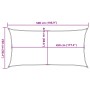 Rectangular light gray HDPE sail shade 160 g/m² 2.5x5 m by , Umbrellas - Ref: Foro24-4001983, Price: 36,14 €, Discount: %