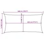 Rectangular light gray HDPE sail shade 160 g/m² 2.5x5 m by , Umbrellas - Ref: Foro24-4001983, Price: 35,70 €, Discount: %