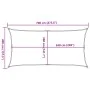 Rectangular HDPE sail shade in sand color, 160 g/m², 4x7 m. by , Umbrellas - Ref: Foro24-4002047, Price: 60,58 €, Discount: %