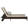 Sun loungers with cushions 2 units synthetic brown rattan by , Loungers - Ref: Foro24-3261435, Price: 333,37 €, Discount: %