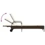 Sun loungers with cushions 2 units synthetic brown rattan by , Loungers - Ref: Foro24-3261435, Price: 333,37 €, Discount: %