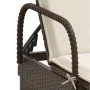 Sun loungers with cushions 2 units synthetic brown rattan by , Loungers - Ref: Foro24-3261435, Price: 333,37 €, Discount: %