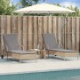 Liegestühle mit Kissen, 2 Stück, aus synthetischem Rattan in Beige. von , Liegen - Ref: Foro24-3261437, Preis: 332,85 €, Raba...