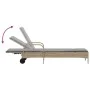 Liegestühle mit Kissen, 2 Stück, aus synthetischem Rattan in Beige. von , Liegen - Ref: Foro24-3261437, Preis: 333,37 €, Raba...