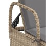 Liegestühle mit Kissen, 2 Stück, aus synthetischem Rattan in Beige. von , Liegen - Ref: Foro24-3261437, Preis: 332,85 €, Raba...