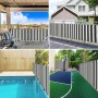 Grau-anthrazit und weißes HDPE-Privatsphärennetz 1,8x25 m 75 g/m² von , Sonnenschirme - Ref: Foro24-4003663, Preis: 29,91 €, ...