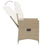 Garden set 3 pieces synthetic rattan chairs and table with beige cushion by , Garden sets - Ref: Foro24-365655, Price: 264,86...