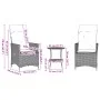 Garden set 3 pieces synthetic rattan chairs and table with beige cushion by , Garden sets - Ref: Foro24-365655, Price: 264,86...